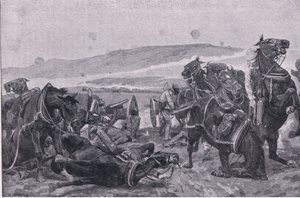 The Battle of Colenso: The Loss of Our Guns by Richard Caton II Woodville